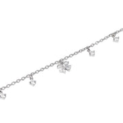 Mabina Bracciale con ciondoli in zircone e quadrifoglio 534054